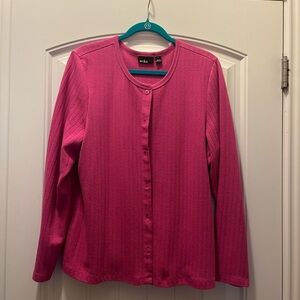 Erika Women's Pink Button-Up Sweater